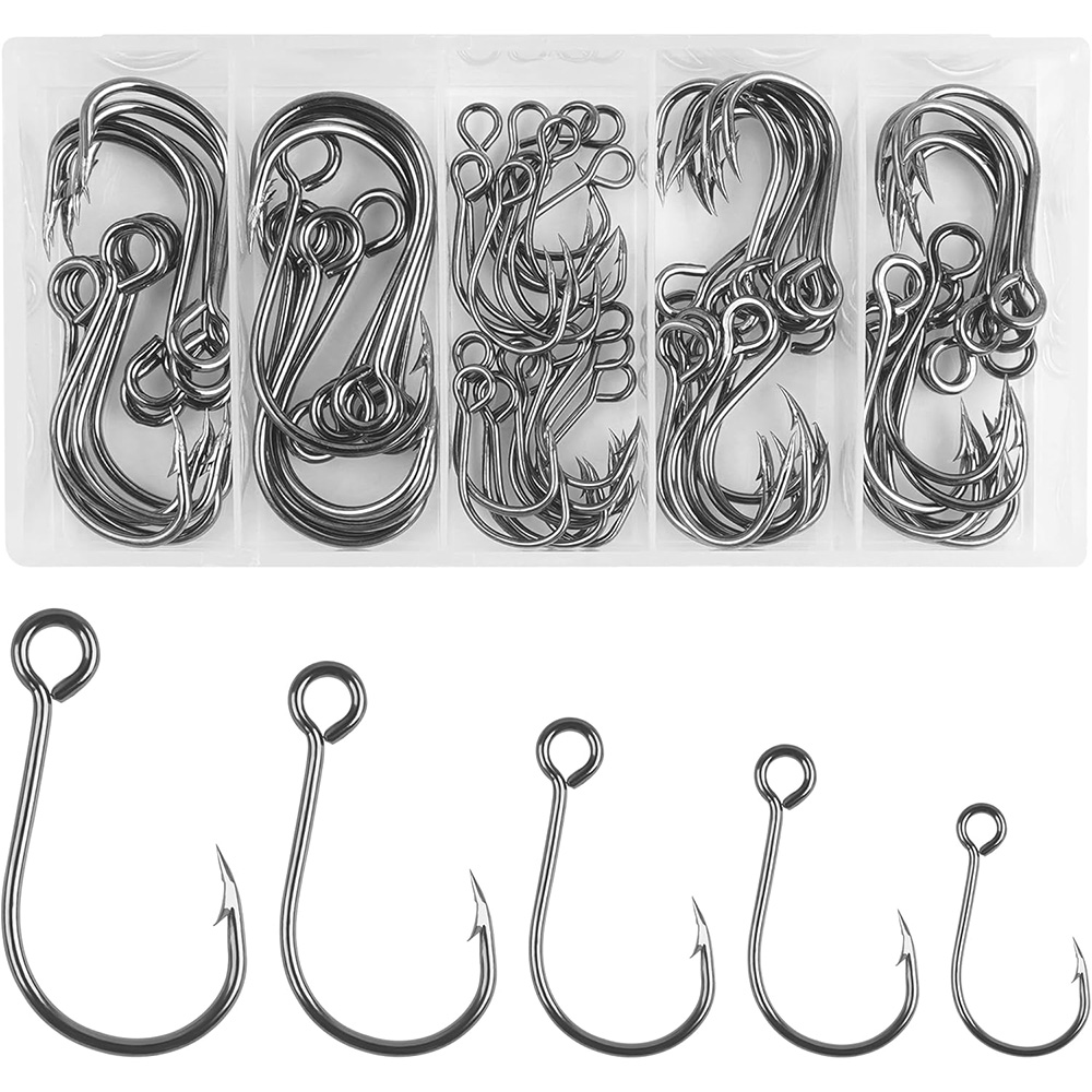 Fishing Hook Circle - 70 adet Balıkçılık Inline Tek Kanca