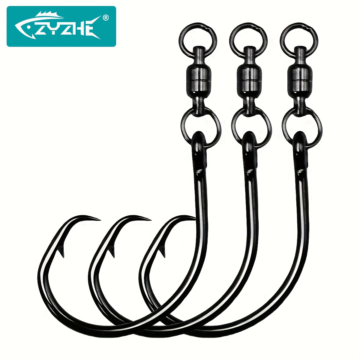 Fishing Hook Circle - ZYZHE 3/6/9 adet Döner Halkalı Daire