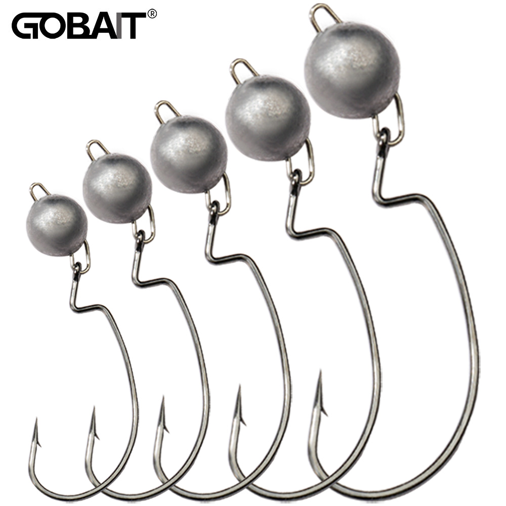 Fishing Hook Weedless - 5 Adet Metal Jig Head Solucan