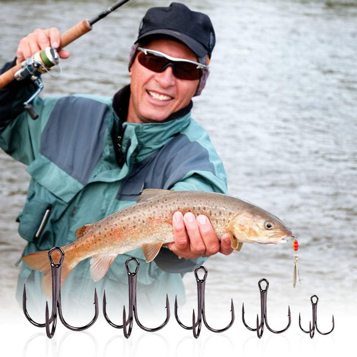50/100 adet/kutu Balıkçılık Üç - Fishing Hook Circle incelemesi ve fiyatı